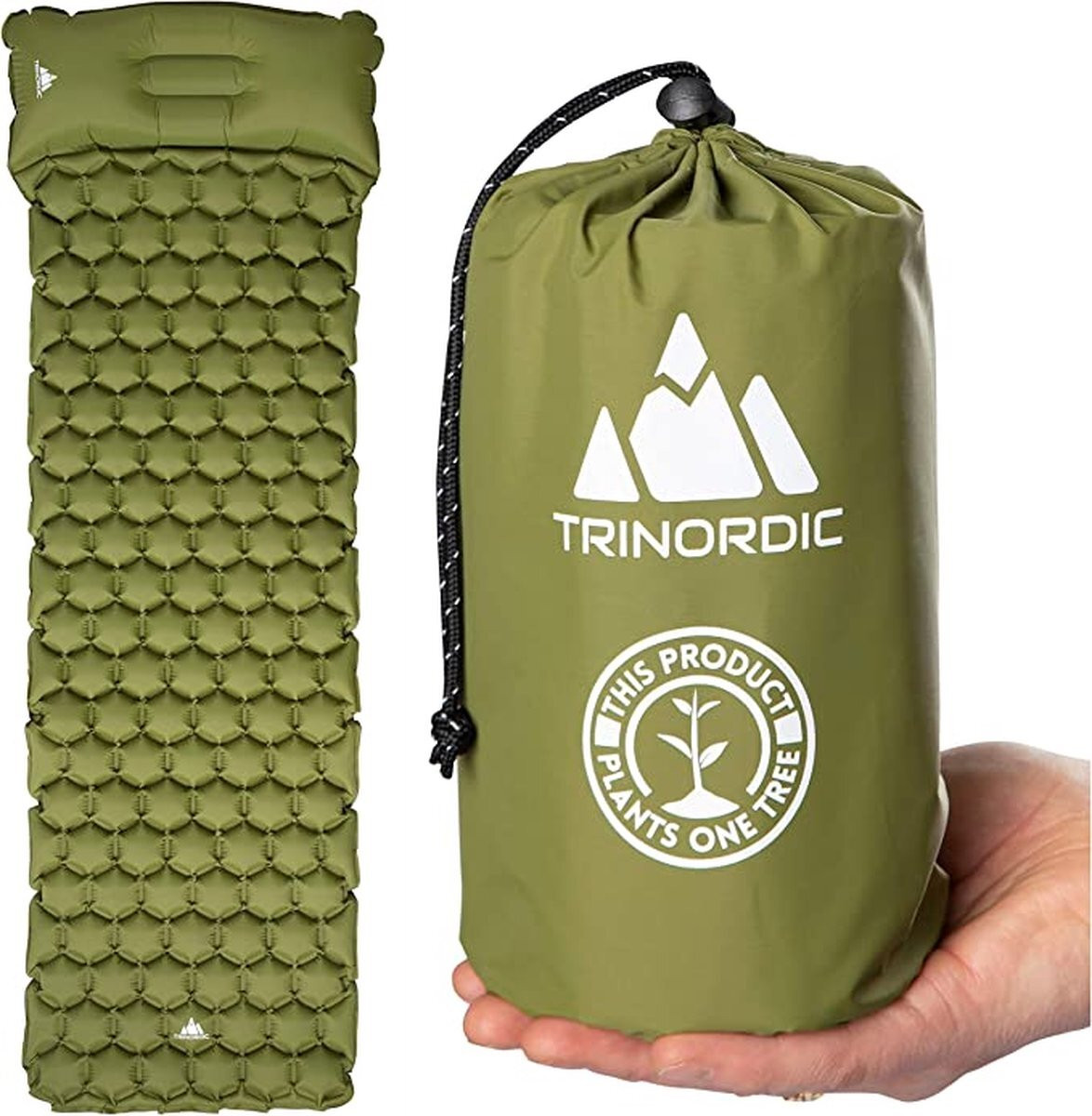 TRINORDIC Ultralicht Opblaasbaar Campingmatras voor Outdoor Gebruik en Kamperen