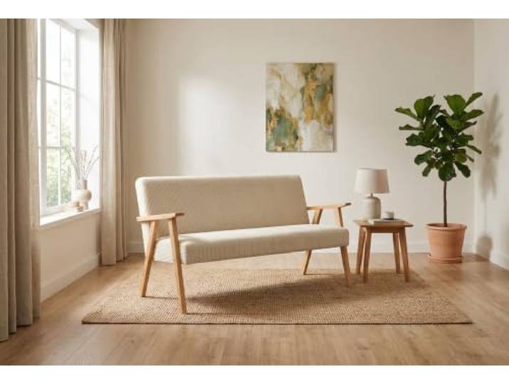 Family Meble Sofa Soler Ramona, 2-Sitzer – Beige – 1