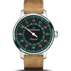Meistersinger Klassik Plus Perigraph AM1002P - petrol,schwarz,cognac - 43mm
