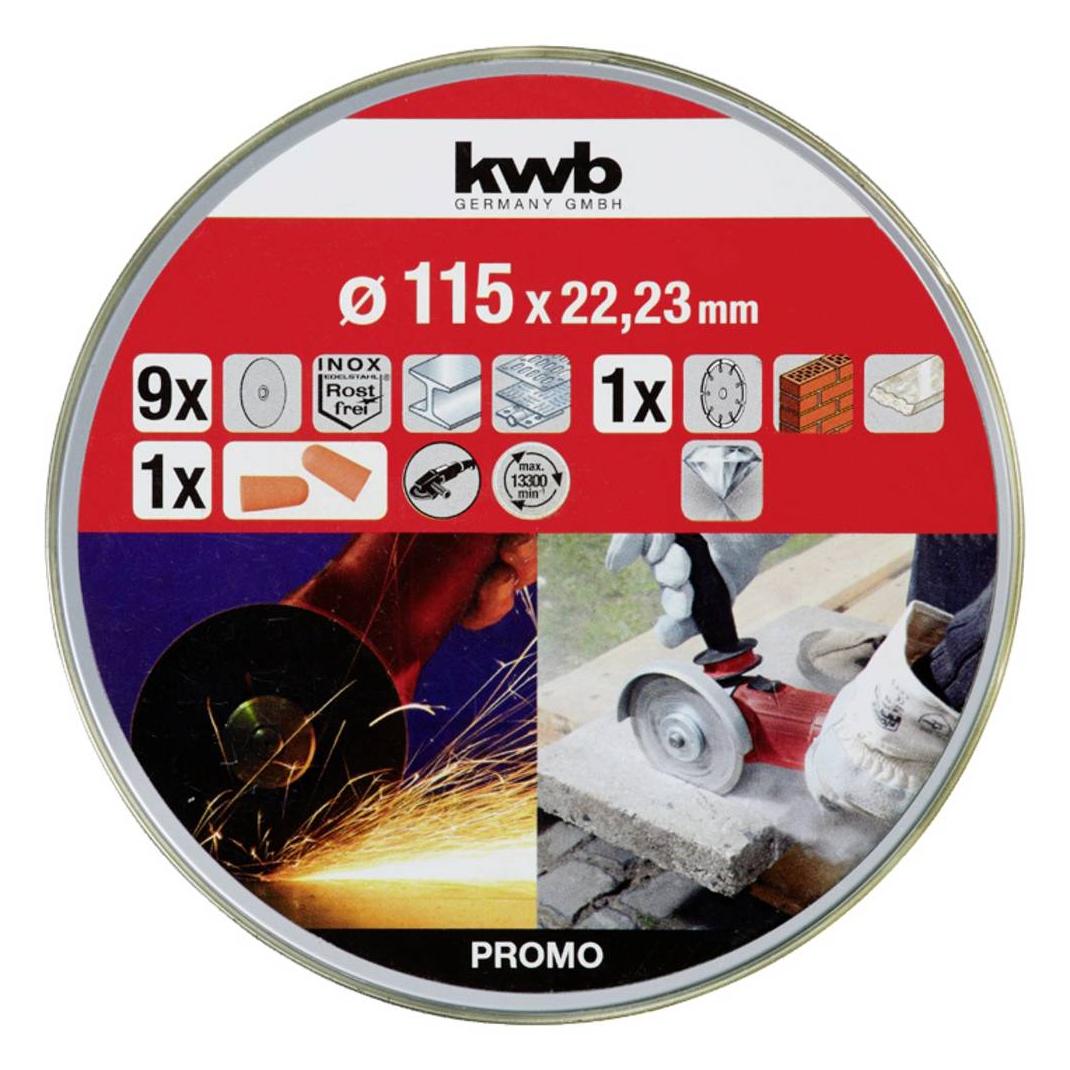kwb Diamant- u. Dünntrennscheiben 115 Dose 10t (712031)