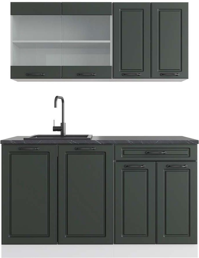 Vicco R-Line Landhuis Keukenkast Antraciet 140 cm