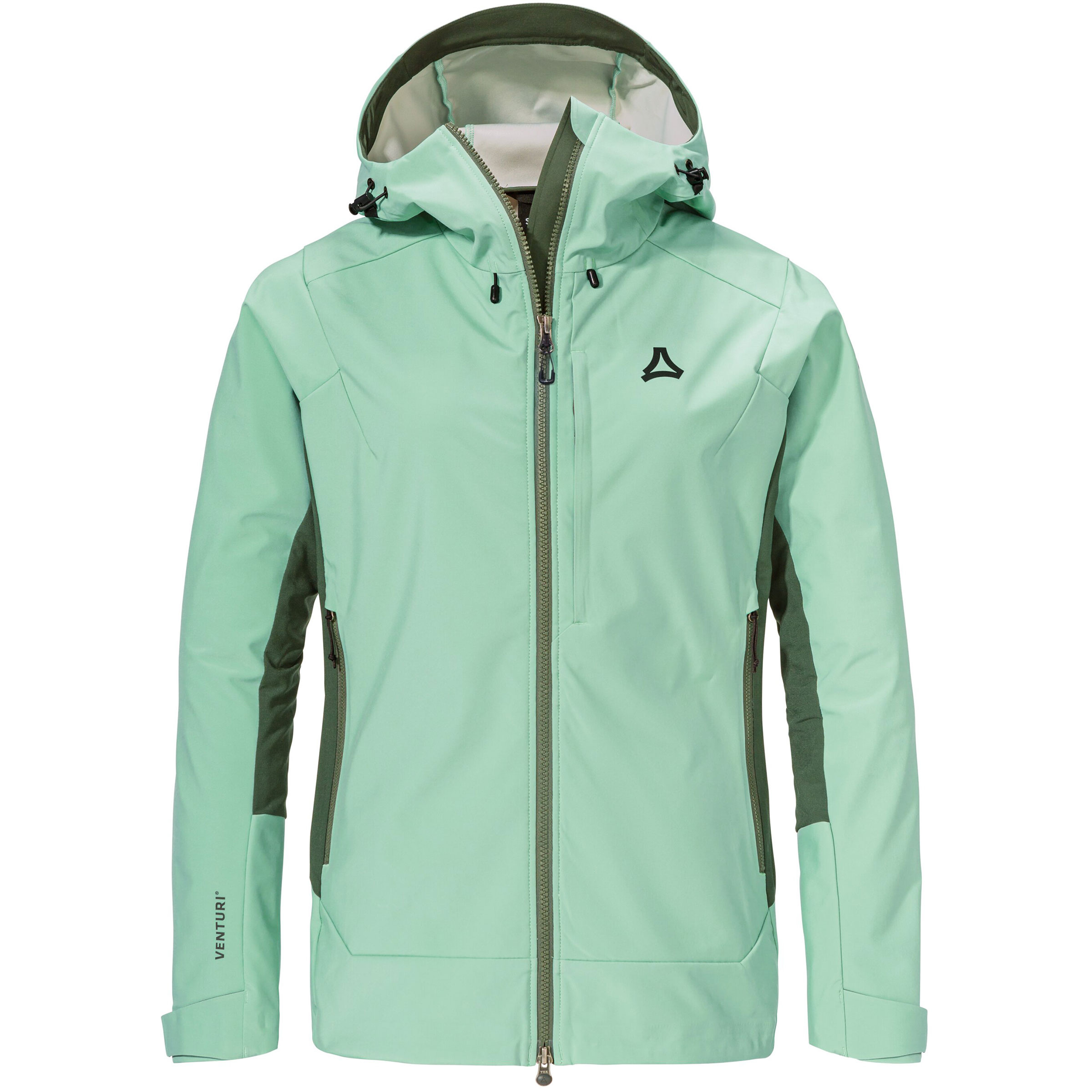 Schöffel Style Milagle Softshell Damen Softshelljacke gruen Größe 3XL Skitour Isolierend Wasserabweisend