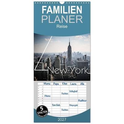 Familienplaner 2027 - New York Shoots mit 5 Spalten (Wandkalender, 21 x 45 cm) CALVENDO