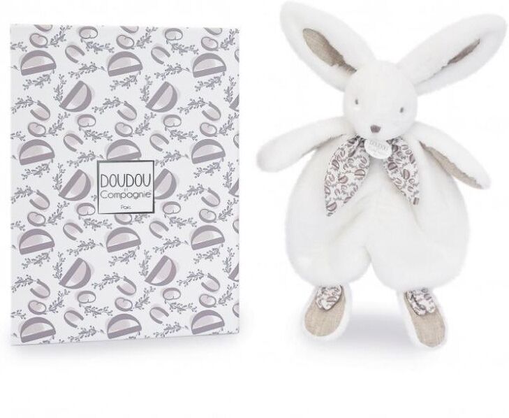 Lapin DOUDOU : Doudou lapin Blanc 29 cm - Doudou et Compagnie