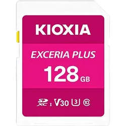 Kioxia Exceria plus (128 GB, SDXC, U3, UHS-I), Speicherkarte, Pink