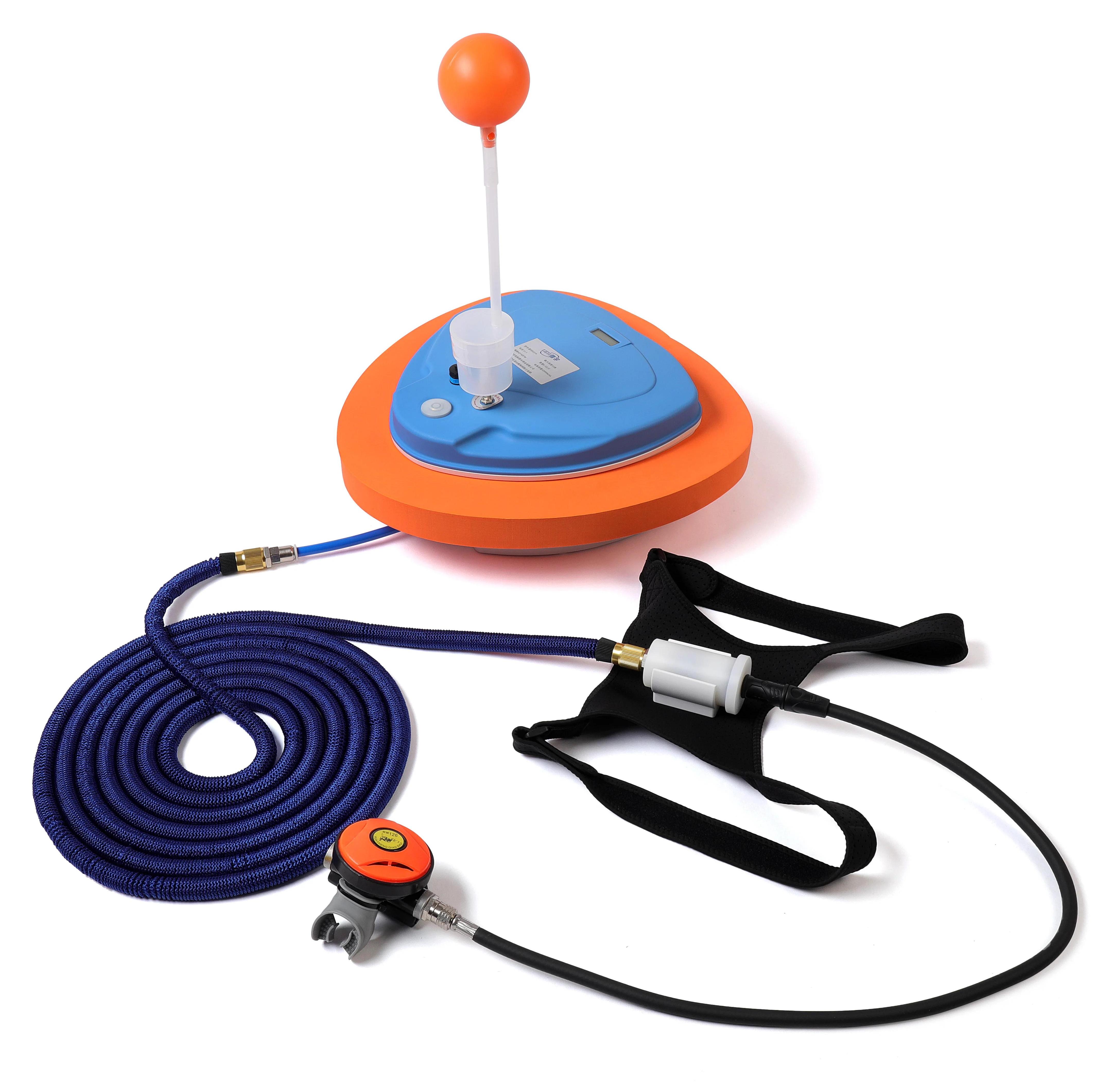 Tauchen Ventilator, Wiederaufladbare Batterie, Wasserdichtes Design, 3.5H Blau