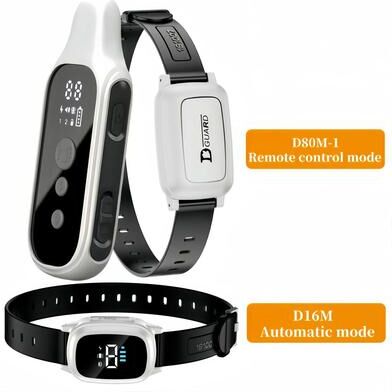 Uplift Essentials Anti Meowing Cat Training Collar With Vibration Technology white Auto + Remote
