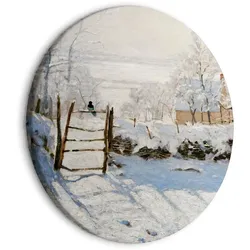 RUNDES BILD Grau 40/40 cm