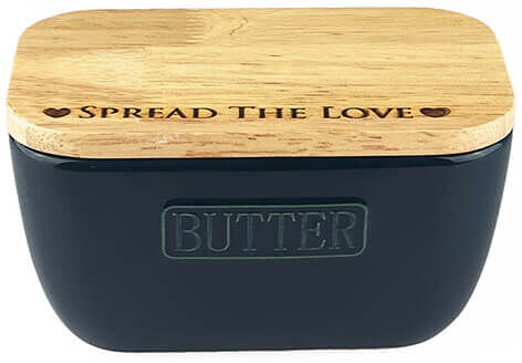 Selbrae House Just Slate Company Spread Selbrae House Love Blue Butter Dish