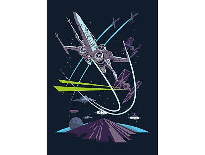 Komar Star Wars Classic Vector X-Wing - Dimensions : 50 x 70 cm - Tableau mural - Impression d'art (sans cadre)