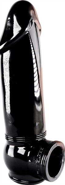 Zizi XXX Gaine de pénis Zizi Megamen Bite 19 x 5 cm Noire