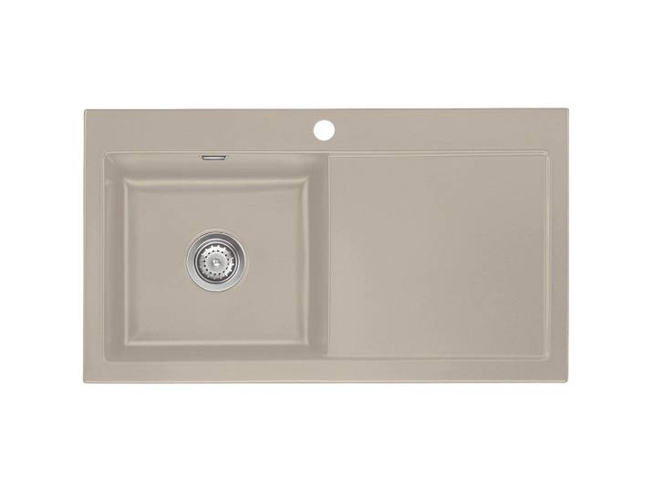 Systemceram Spüle Mera 90, Fango, Keramik, 90x20x51 cm, Küchen, Küchenausstattung, Küchenspülen, Keramikspüle