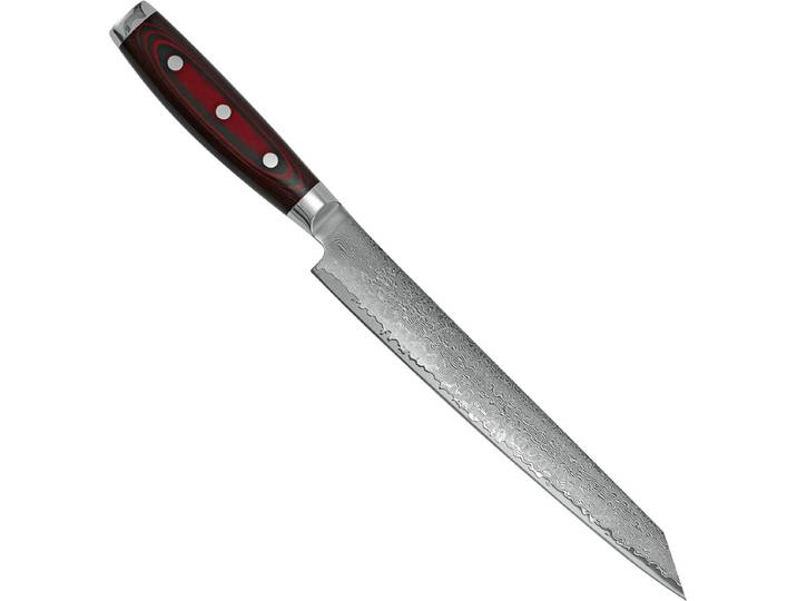 Yaxell Super Gou Kiritsuke Vleesmes 23 cm – 161 Lagen Damaststaal – SG2 Staal – 63 HRC – Canvas-Micarta Heft