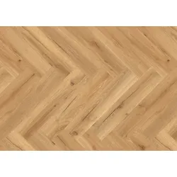 JOKA LVT Designboden DESIGN 555 Oak Chalet EIR Wooden Styles Herringbone zum Verkleben (Dryback) 15,24x76,2 cm Paket à 3,484 m2