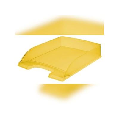 Leitz 5227-00-10 5227 Briefkorb Standard Plus - A4, Polystyrol, gelb frost