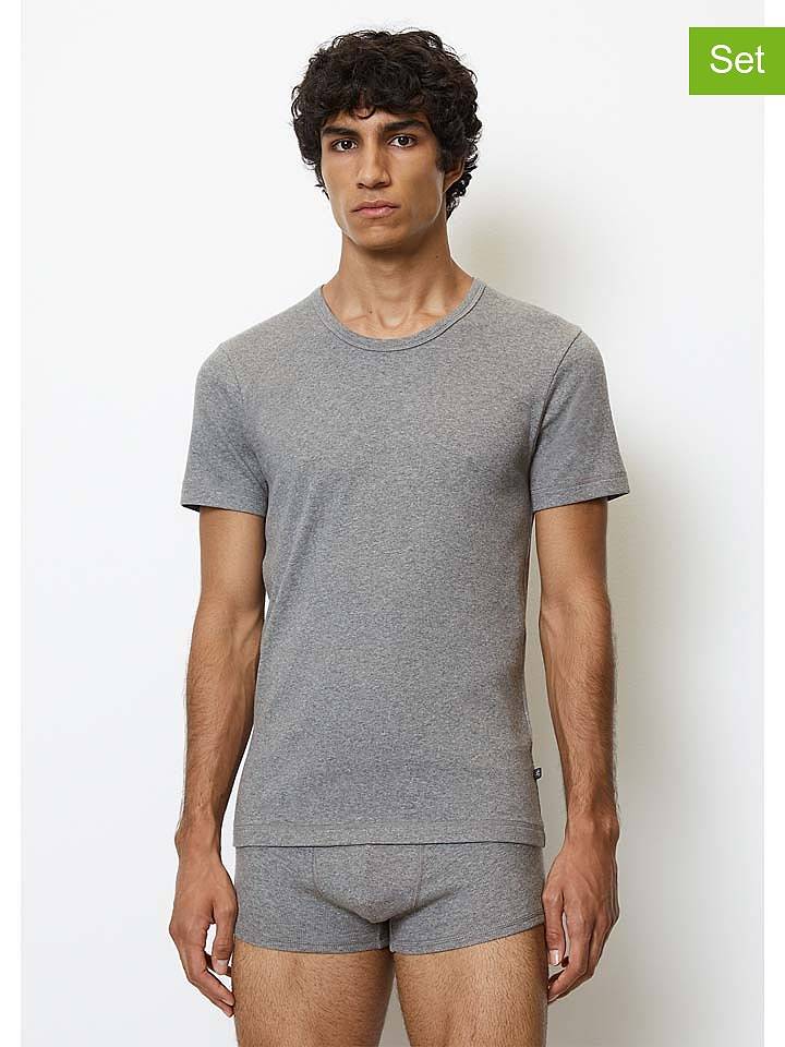 Marc O´Polo Bodywear 2er-Set: Shirts in Grau - XL