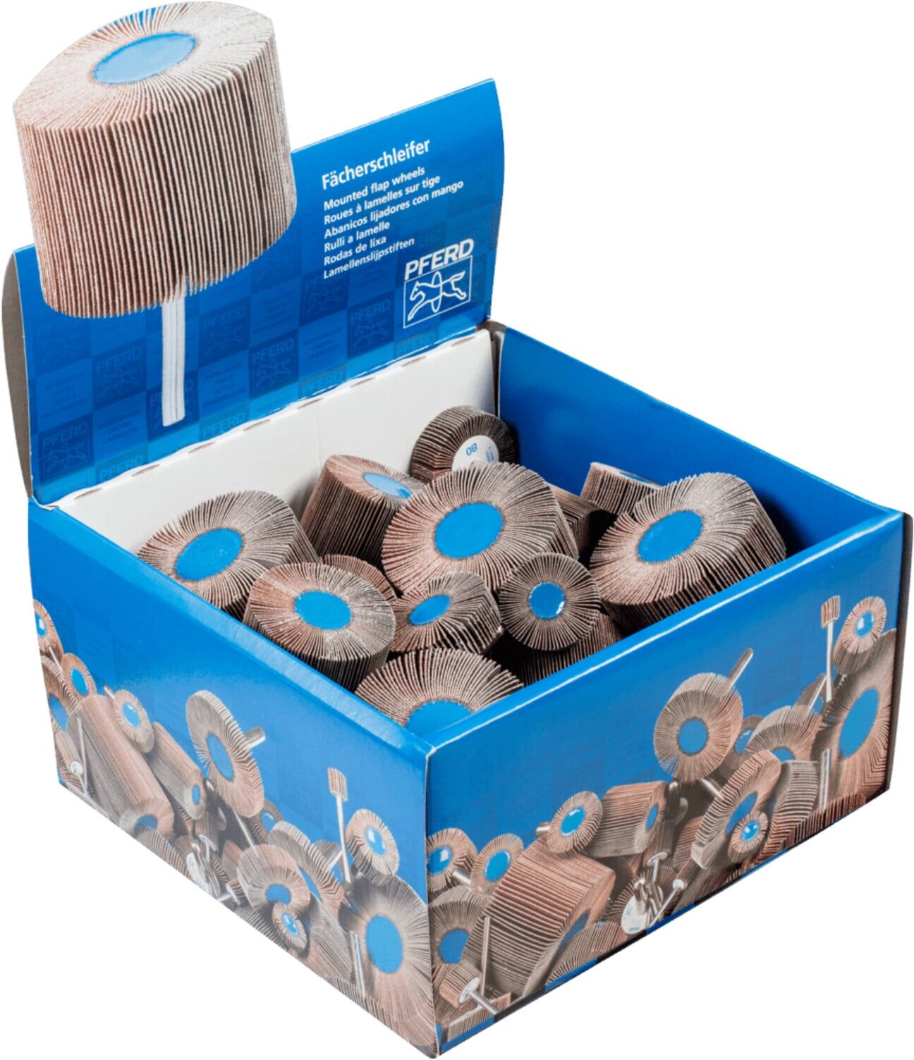 PFERD TOOLS Fächerschleifer-Set FSO 5400 Ø 40 bis 80mm Breite 15 bis 40mm Körnung 60 bis 150 (44590001)