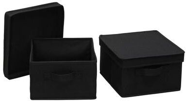Household Essentials Storage Box with Fully Removable Lid, Set of 2