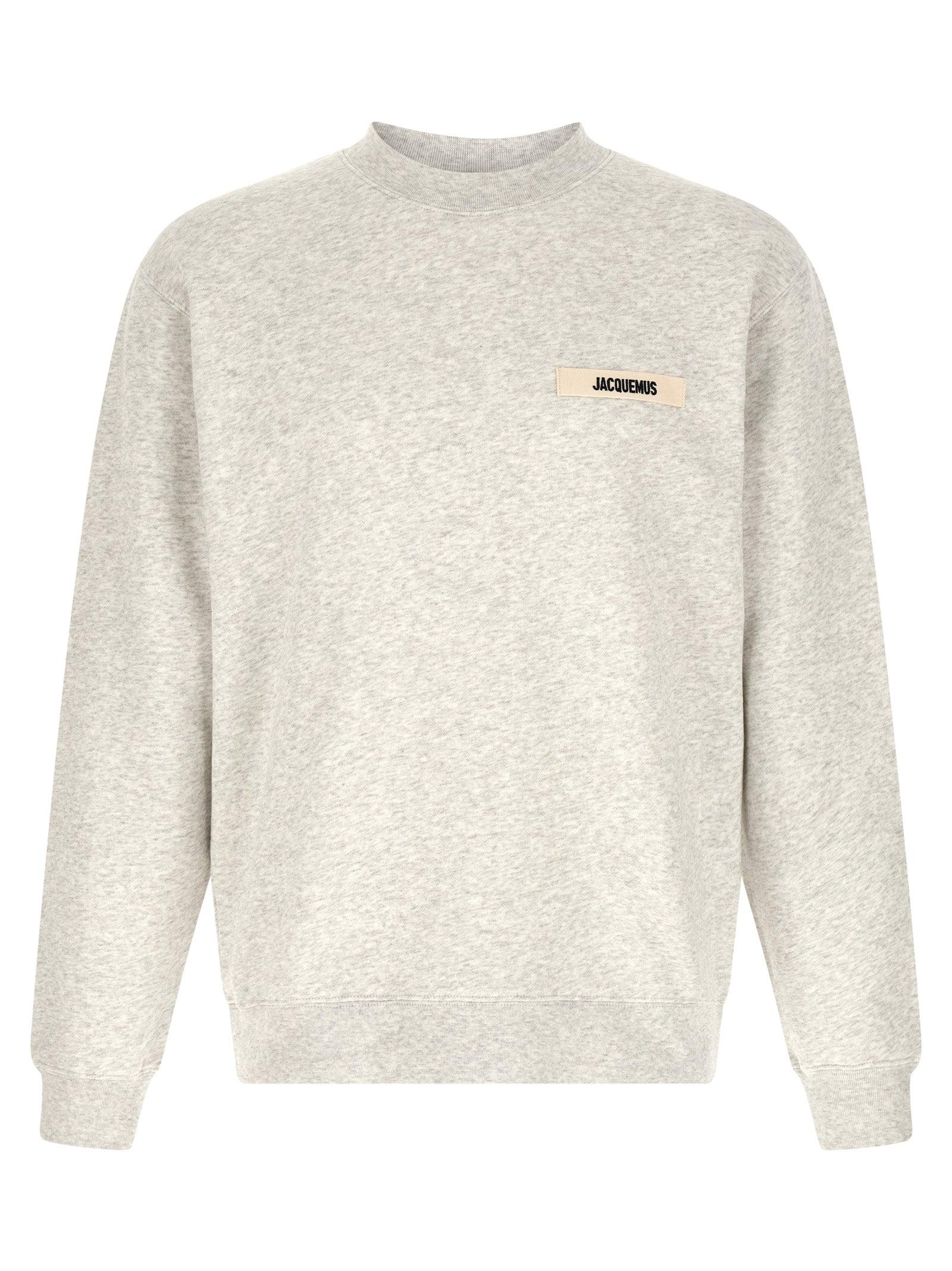 Jacquemus Graues Baumwoll Sweatshirt