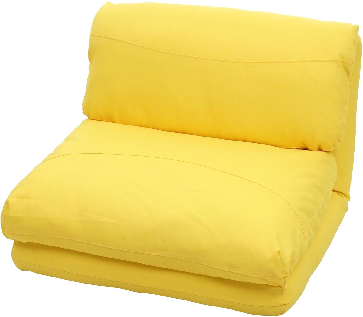 MCW Slaapbank MCW-E68 functionele inklapbare fauteuil in geel textiel