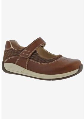 Women's Trust Shoe by Drew in Camel Leather (Size 8 1/2 XW)