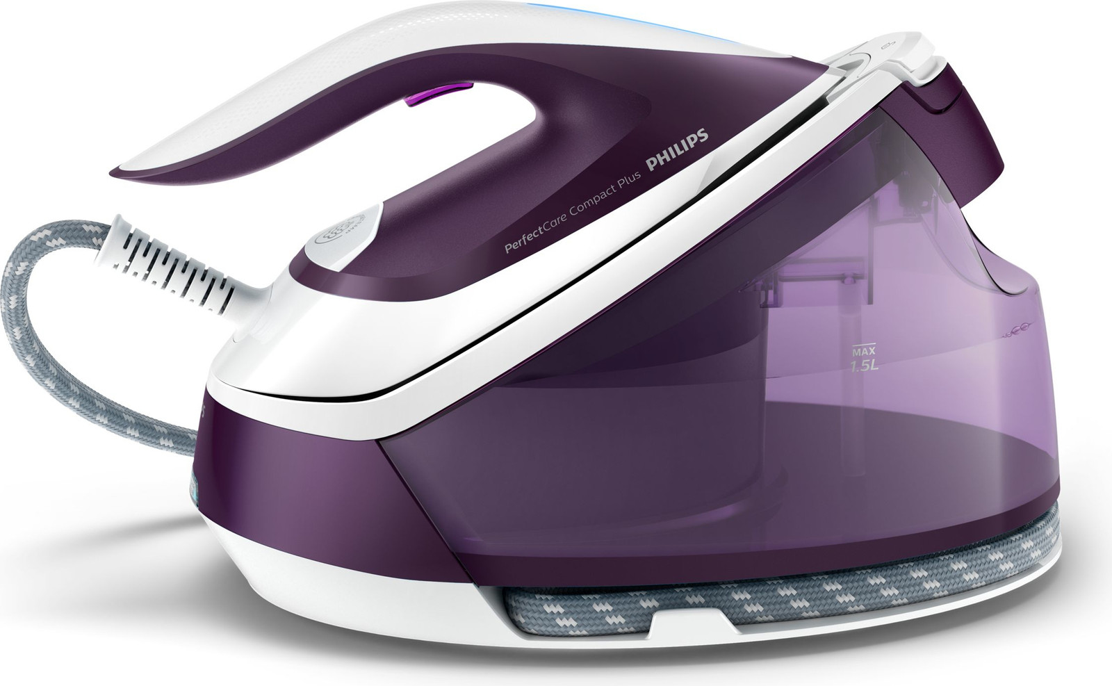 Philips Compact Plus GC7933/30 Stoomstrijkstation, paars/wit