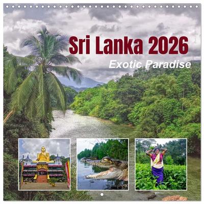 Sri Lanka 2026 - Exotic Paradise (Wall Calendar 2026 12 × 12 Inch) CALVENDO 12 Month Wall Calendar