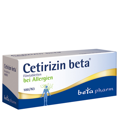 betapharm Arzneimittel GmbH CETIRIZIN beta Filmtabletten 100 St 02156893