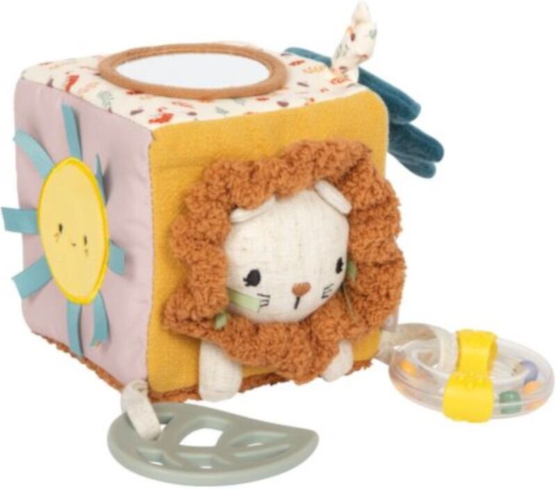 Small foot Little Lion Fabric Playing Cube jouet d’éveil 0m+ 1 pcs