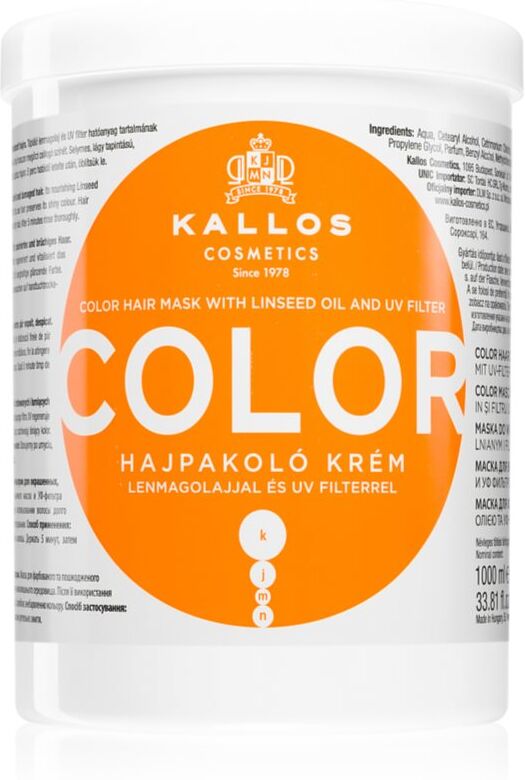 Kallos KJMN Professional Color Maske für gefärbtes Haar Farbenmix 1000 ml