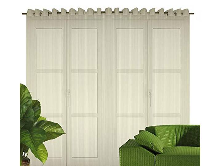 Fertigstore Kiribati mit Ösen, Farbe champagner Größe HxB 175x450 cm