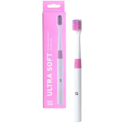 Toothbrush WOOM ULTRA SOFT, pink 1 St