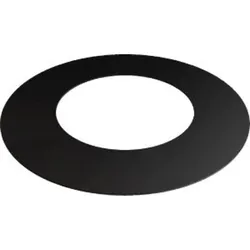 Rosette 80 mm, schwarz emailliert