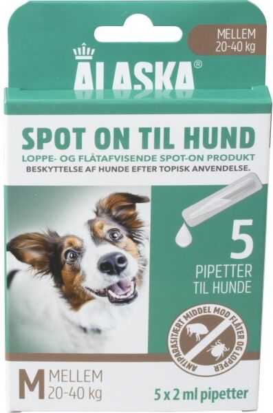 Alaska Flåt- Og Loppemiddel, Hund 20-40 Kg, 5x2 Ml
