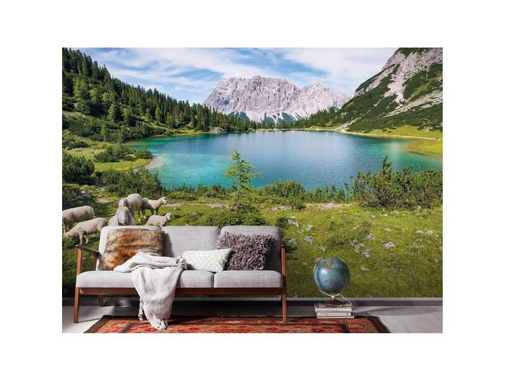 Vlies Fototapete Paradise Lake 400 x 250cm