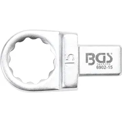 BGS Einsteck-Ringschlüssel 15 mm Aufnahme 9 x 12 mm - 6902-15