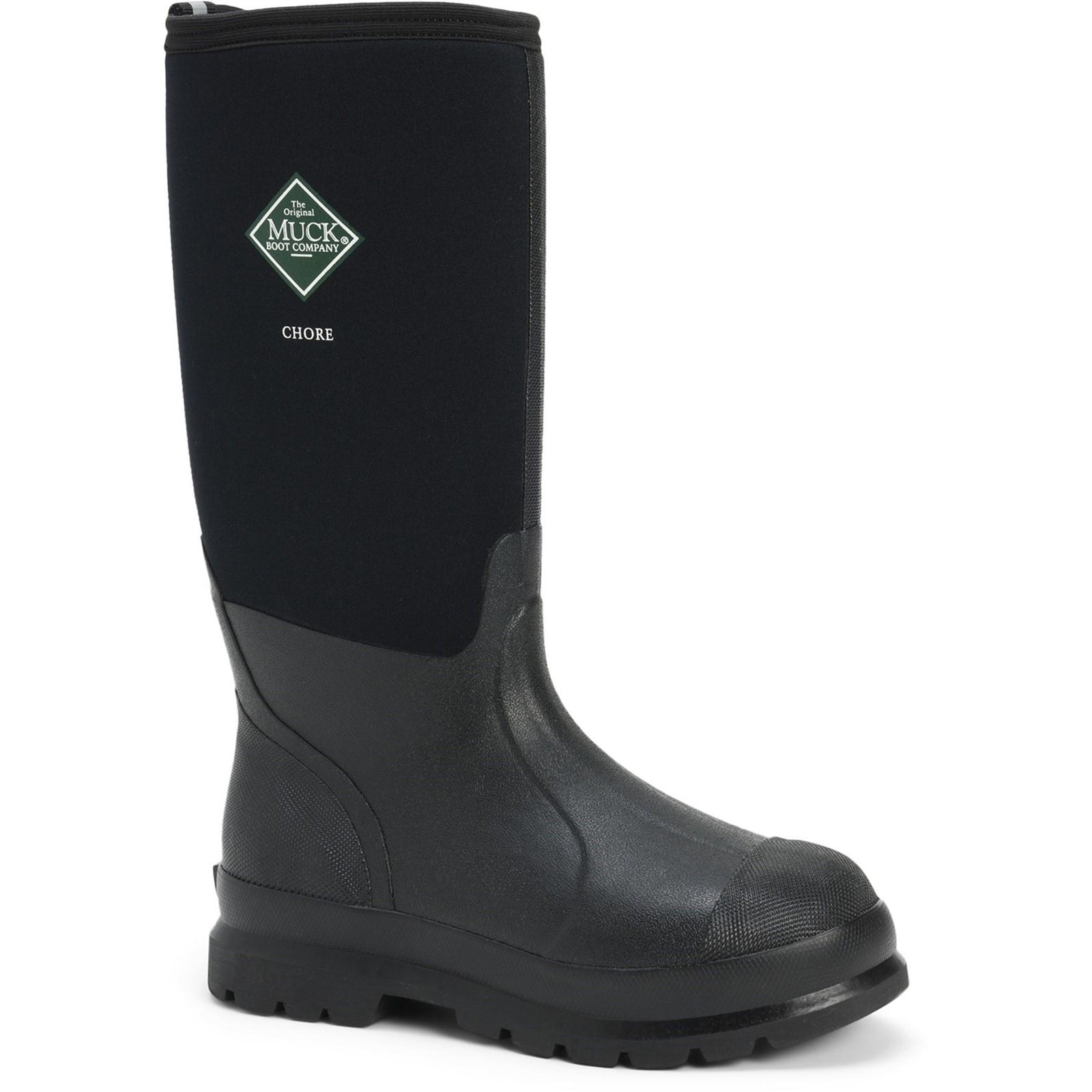 Muck Boots Chore Classic Hi Zwarte Regenlaarzen