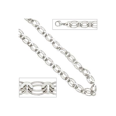 Statementkette JOBO "Kette Statement", silber 925, Halsketten, Damen, Silber 925 (Sterlingsilber), L: 45, Statementkette, 925 Silber 45 cm