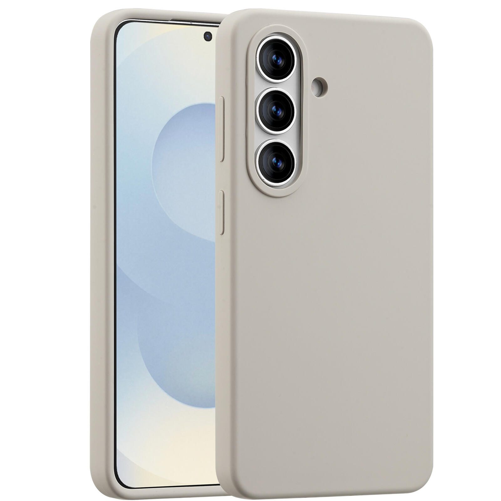 Accezz Liquid Silikoncase mit MagSafe für das Samsung Galaxy S26 - Stone SH00092377