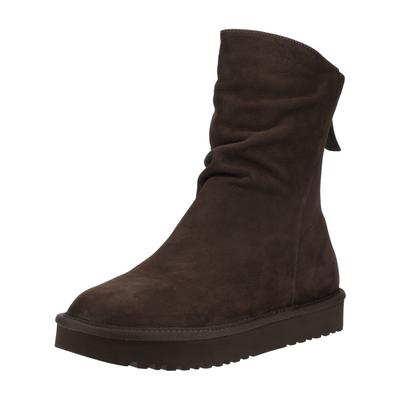 Stiefelette PAUL GREEN "Paul Green Stiefelette Nubukleder", Damen, Gr. 37, mocca, Nubukleder, Schuhe Stiefelette