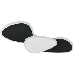 DesignLive Deckenleuchte Maracay Metall Weiß / Schwarz 50 cm