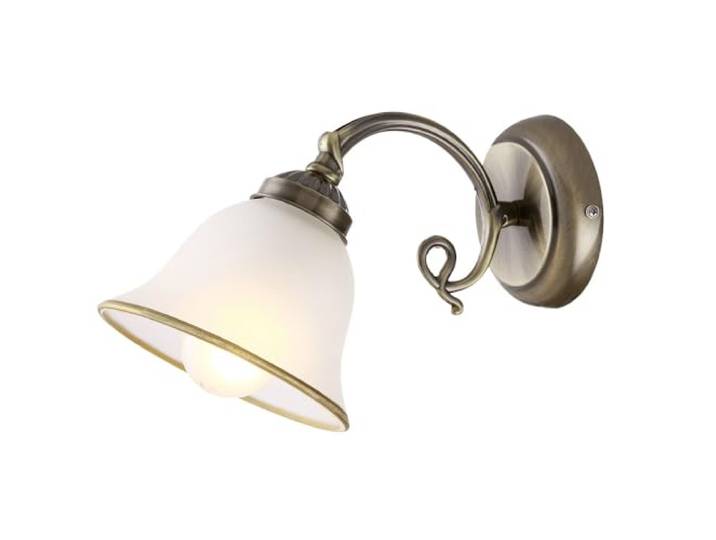 Mur lampe salon éclairage verre satiné laiton antique lampe antique planche style Globo 60208W