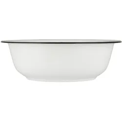 IB Laursen Waschschüssel Emaille, Höhe 11 cm, Ø 34 cm, weiss