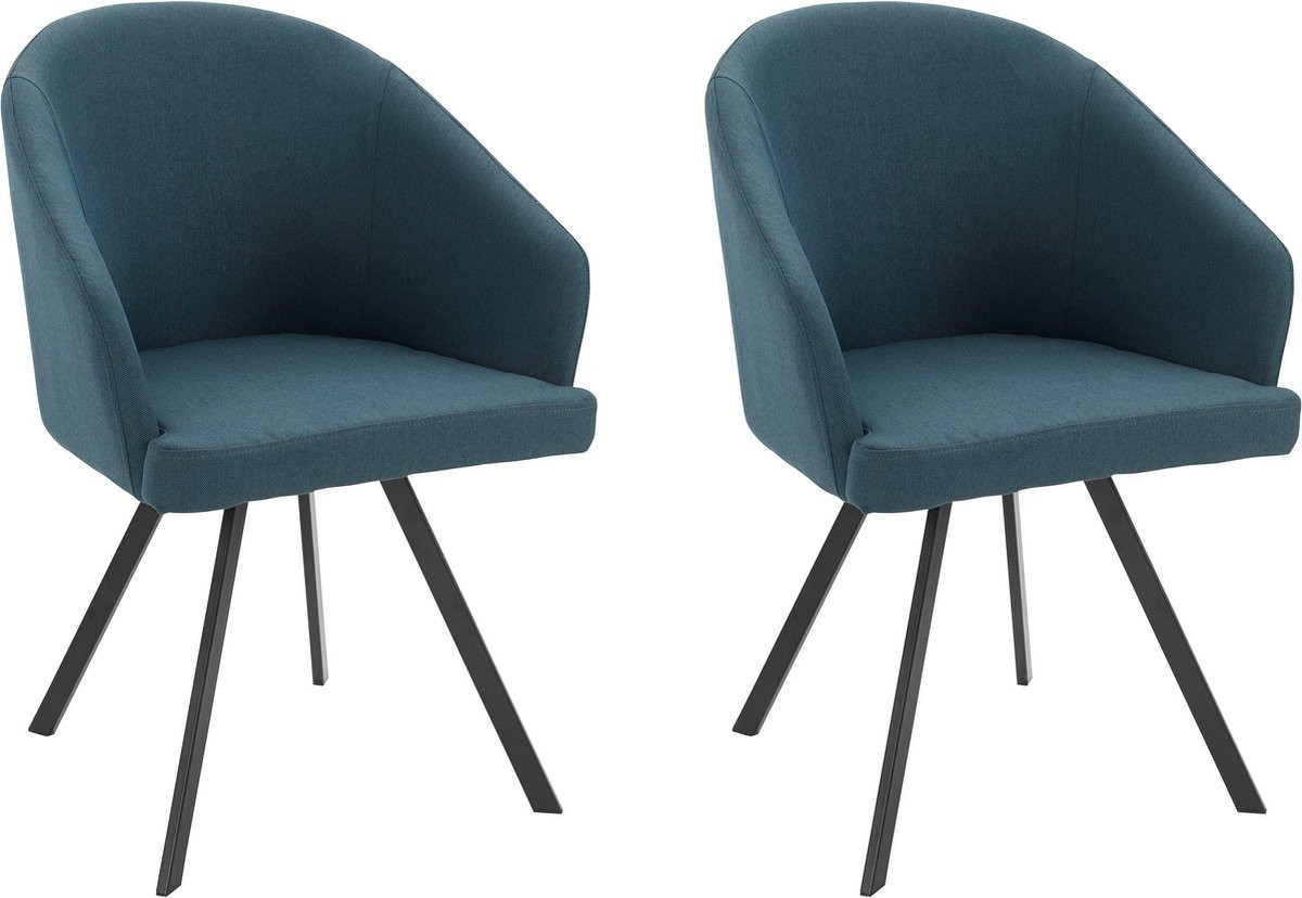 Notio Living Barry-Stoel - 2 stuks - Blauw
