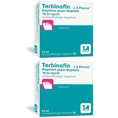 Terbinafin 1A Nagellack x2 2x6,6 ml Wirkstoffhaltiger