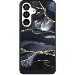 Nivocase Hülle für Samsung Galaxy S26+ Handyhülle NIVOcore Case Schwarz Glitzer Look Marmor Trends (Samsung Galaxy S26+), Smartphone Hülle, Schwarz