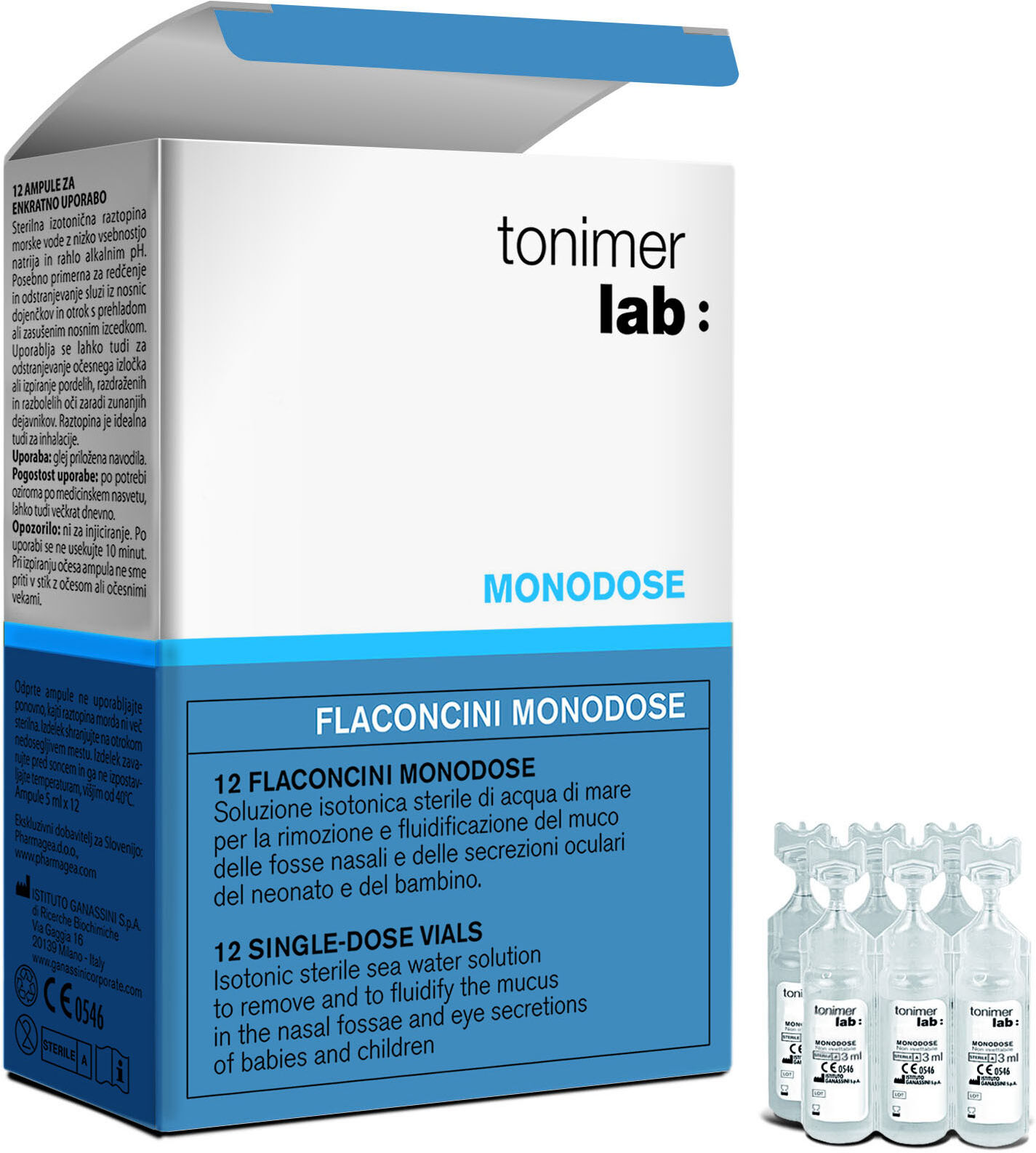 Ist.Ganassini Tonimer Lab 12 Flaconcini Monodose 5ml