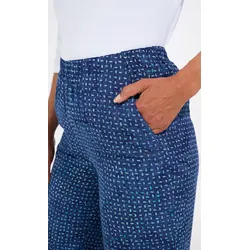 Viskose-Hose in Muster saphir in Größe 44 von DW-Shop, Saphir, 44