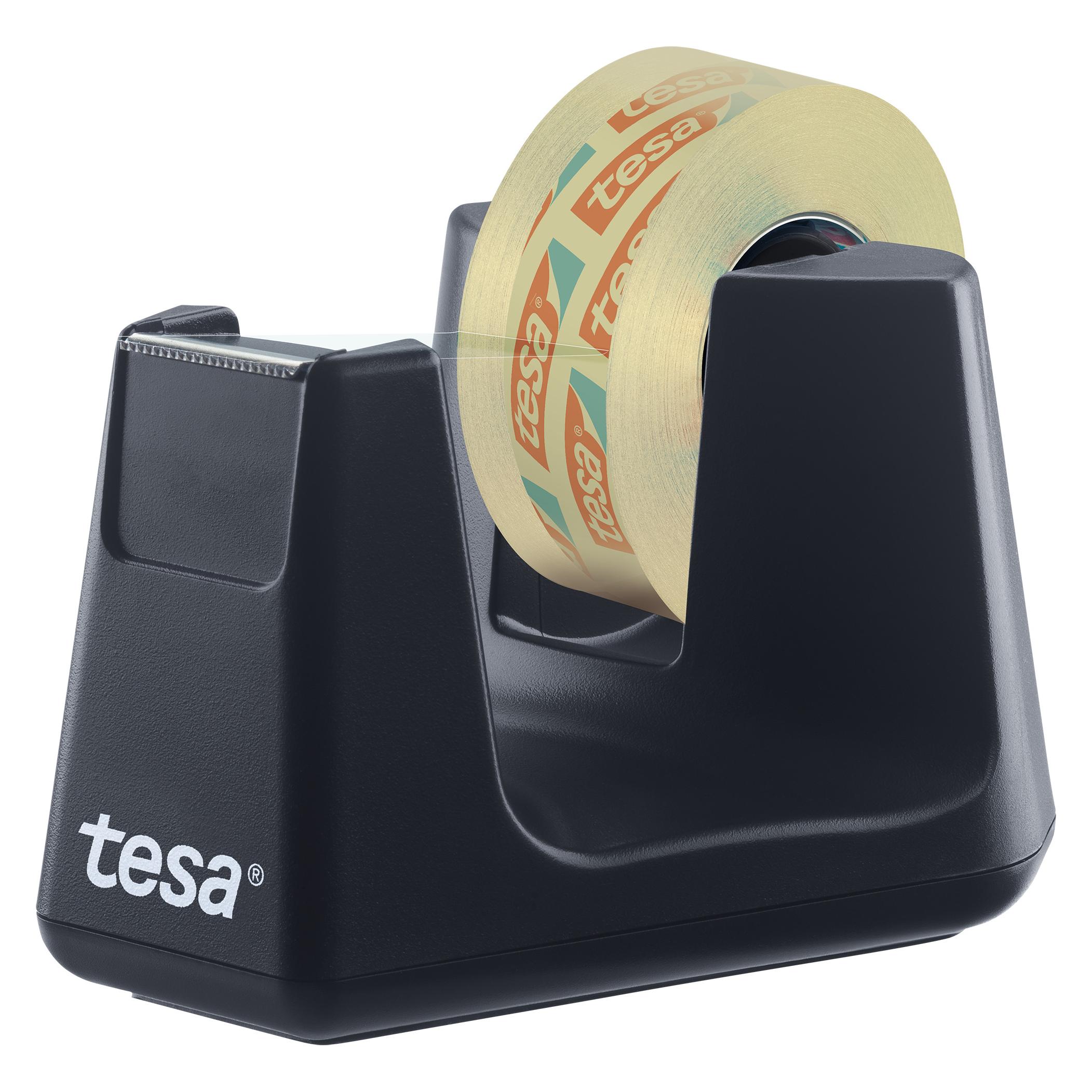 tesa EASY CUT SMART Klebebandabroller für Tische, mit Anti-Rutsch-Technologie, inkl. 8 Rollen tesafilm (53906-00000-00)