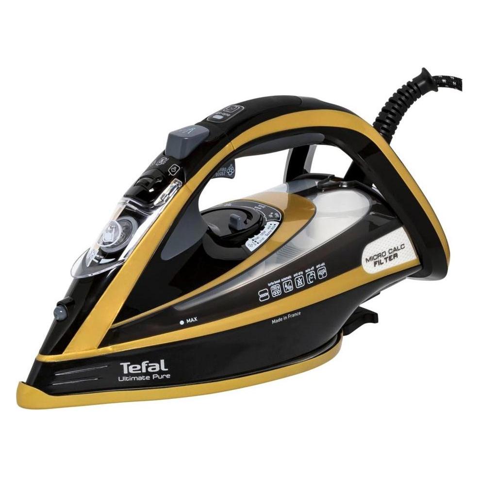 Tefal FV9865E0 Bügeleisen Trocken- & Dampfbügeleisen Durilium Selbstreinigende Grundplatte (3000 W, 250 g/min) (FV9865E0)